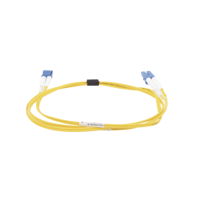 Jumper de Fibra Óptica Monomodo (OS2), XGLO, Riser, LC/UPC-LC/UPC Duplex, OFNR, Color Amarillo, 1 Metro - Image 4