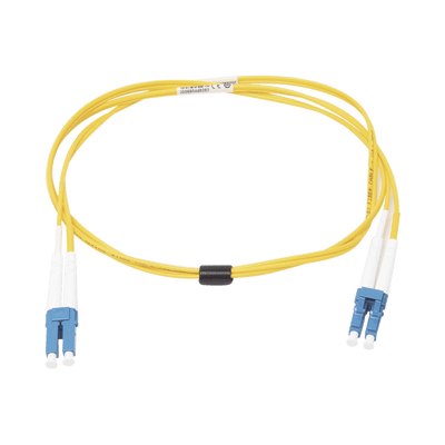 Jumper de Fibra Óptica Monomodo (OS2), XGLO, Riser, LC/UPC-LC/UPC Duplex, OFNR, Color Amarillo, 1 Metro - Image 2