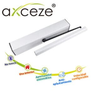 BRAZO AUTOMATICO ABREPUERTA BATIENTE AXCEZE MODELO AX-PULLBAR IDEAL PARA PUERTAS DE METAL O MADERA CON MARCO APERTURA HACIA ADENTRO