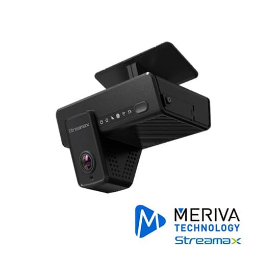 MDVR TIPO DASHCAM MERIVA STREAMAX C6 LITE / DOBLE CAMARA INTEGRADA / 4G / GPS / WIFI / SOPORTA 2 MICRO SD / SOPORTA 2 ENTRADAS DE ALARMA / COMPATIBLE CON CEIBA2