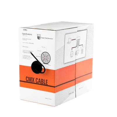 Bobina de Cable de 305 m (1000 ft) Cat6 aleacción de Cobre y Aluminio (CCA), color Negro Versión Económica. Uso en interior. - Image 2