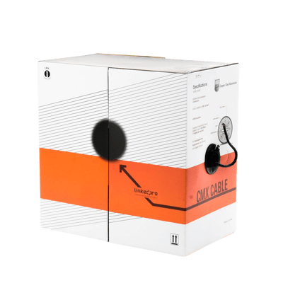 Bobina de Cable de 305 m (1000 ft) Cat6 aleacción de Cobre y Aluminio (CCA), color Negro Versión Económica. Uso en interior. - Image 5