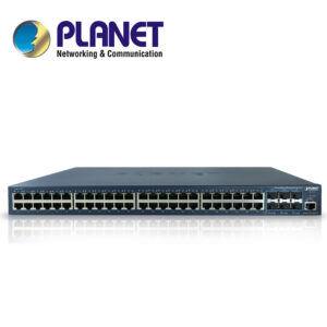 SWITCH PLANET STACKING SGS-6310-48T6X ADMINISTRABLE L2 + L3 RUTEO ESTATICO/ 48 PUERTOS RJ45 VELOCIDAD DE TRANSMISION 10/100/1000 MBPS + 6 SFP VELOCIDAD DE TRANSMISION 10 GB MONTAJE EN RACK/TEMPERATURA DE OPERACION 0-50 GRADOS CENTIGRADOS.