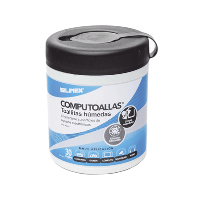 Toallas húmedas antibacteriales, para limpieza de gabinetes, equipos de cómputo, audio, vídeo y telefonía, 30 piezas - Image 2