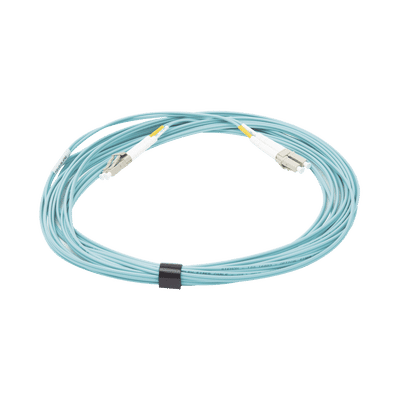 Jumper de Fibra Óptica Multimodo 50/125 XGLO OM3, LC-LC Duplex, OFNR, Color Aqua, 7 Metros - Image 2