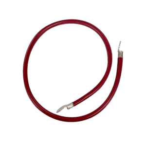 Cable para Baterías  1 m, Rojo, Calibre 2 AWG con Terminales de Ojo en Ambos Extremos