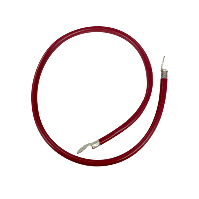 Cable para Baterías  1 m, Rojo, Calibre 2 AWG con Terminales de Ojo en Ambos Extremos