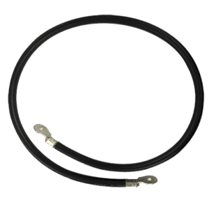 Cable para Baterías, 1 m, Negro, Calibre 2 AWG con Terminales de Ojo en Ambos Extremos