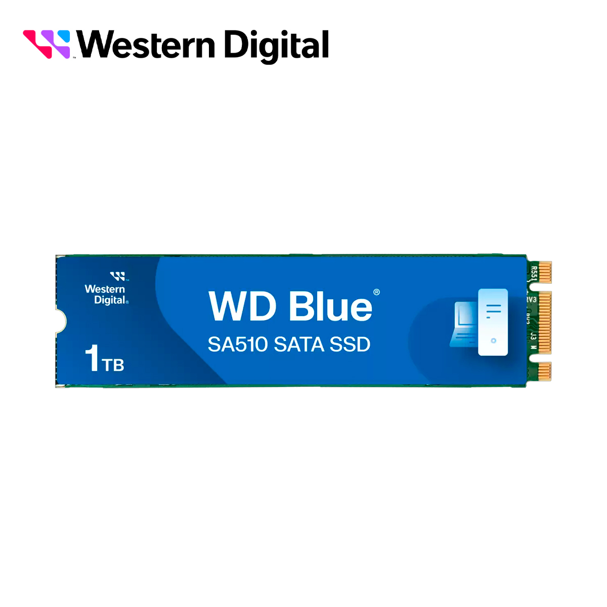 UNIDAD DE ESTADO SOLIDO SSD 1TB WESTERN DIGITAL WDS100T3B0B SERIE BLUE SATA III M.2 SA510 COMPATIBLE CON DVR MOVIL MERIVA STREAMAX M1N 2.0