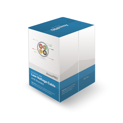 Bobina de 152 metros, 4 x 18 AWG, FRPVC, CM, para aplicaciones en control de acceso