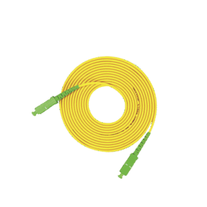 Jumper de Fibra Óptica Monomodo SC/APC-SC/APC Simplex, color amarillo, 3 metros