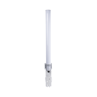 Antena Omnidireccional en 2.4 GHz, Rango de Frecuencias (2.3 - 2.5 GHz), Ganancia de 10 dBi, Doble Polaridad MIMO 2x2, Incluye Jumpers