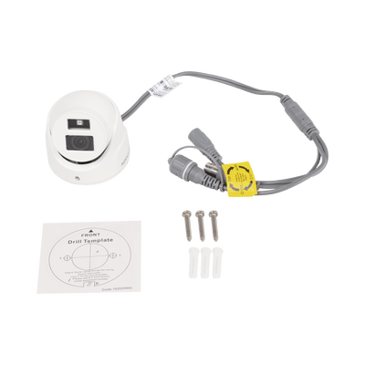 Ultra Mini Turret TURBO 2 Megapixel (1080p) / Gran Angular / Lente 2.8 mm / 20 mts IR EXIR / Exterior IP67 / 4 Tecnologías (TVI / AHD / CVBS) / dWDR / Color Blanco - Image 2