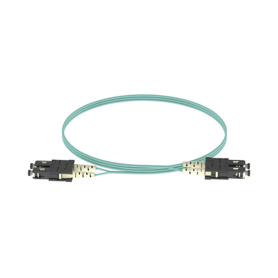 Jumper de Fibra Optica Multimodo 50/125 OM3, SC-SC Duplex, OFNR (Riser), Color Aqua, 3 Metros - Image 2