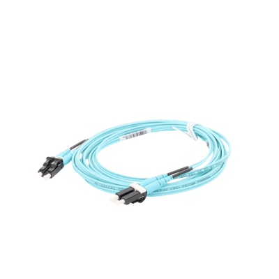 Jumper de Fibra Optica Multimodo 50/125 OM4, LC-LC Duplex, OFNR (Riser), Color Aqua, 3 Metros - Image 4