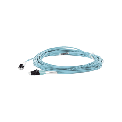 Jumper de Fibra Optica Multimodo 50/125 OM4, LC-LC Duplex, OFNR (Riser), Color Aqua, 10 Metros - Image 3
