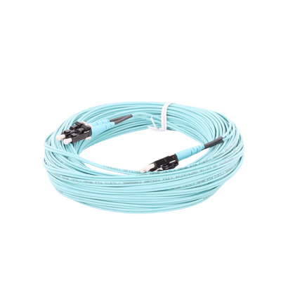 Jumper de Fibra Optica Multimodo 50/125 OM4, LC-LC Duplex, OFNR (Riser), Color Aqua, 20 Metros - Image 5