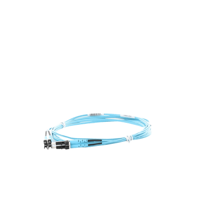 Jumper de Fibra Optica Multimodo 50/125 OM3, LC-LC Duplex, OFNR (Riser), Color Aqua, 3 Metros - Image 4