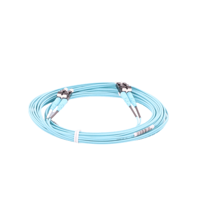 Jumper de Fibra Optica Multimodo 50/125 OM3, LC-LC Duplex, OFNR (Riser), Color Aqua, 5 Metros - Image 5