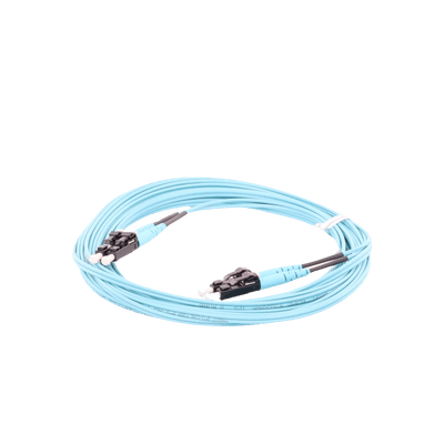 Jumper de Fibra Optica Multimodo 50/125 OM3, LC-LC Duplex, OFNR (Riser), Color Aqua, 5 Metros - Image 7