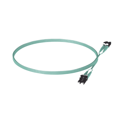 Jumper de Fibra Optica Multimodo 50/125 OM3, LC-LC Duplex, OFNR (Riser), Color Aqua, 5 Metros - Image 4