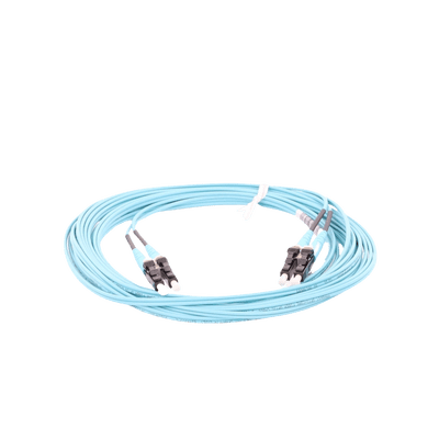 Jumper de Fibra Optica Multimodo 50/125 OM3, LC-LC Duplex, OFNR (Riser), Color Aqua, 5 Metros - Image 8
