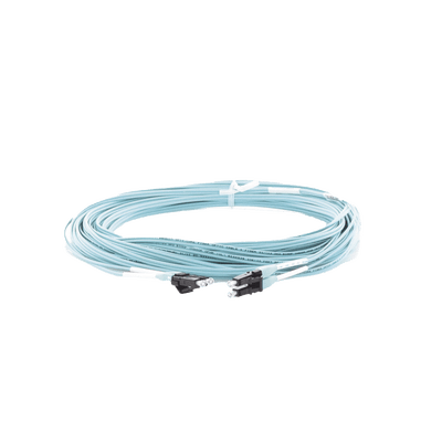 Jumper de Fibra Optica Multimodo 50/125 OM3, LC-LC Duplex, OFNR (Riser), Color Aqua, 15 Metros - Image 4