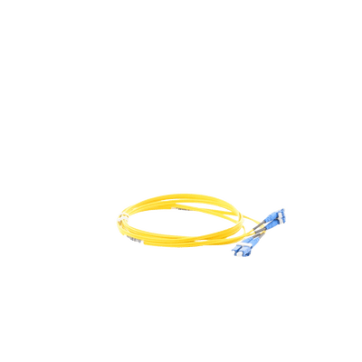 Jumper de Fibra Optica Monomodo 9/125 OS2, LC-LC Duplex, OFNR (Riser), Color Amarillo, 2 Metros - Image 3