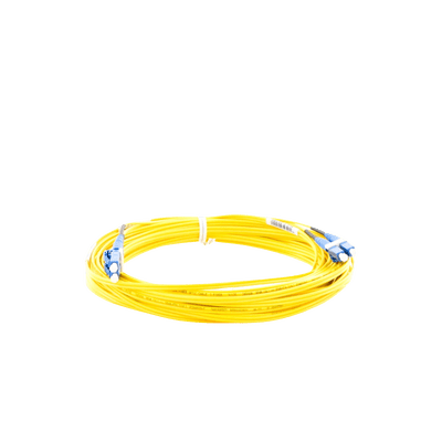 Jumper de Fibra Optica Monomodo 9/125 OS2, LC-LC Duplex, OFNR (Riser), Color Amarillo, 10 Metros - Image 4