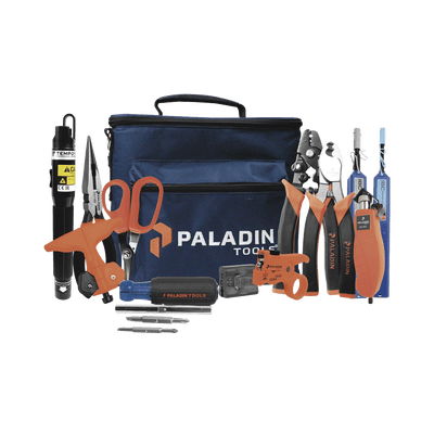 Kit de Herramientas Pro para Instalación de Fibra Óptica con accesorios de limpieza de puertos/conectores y desforradoras de fibra óptica