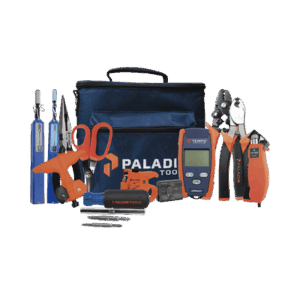 Kit de Herramientas Pro Plus para Instalación de Fibra Óptica con accesorios de limpieza de puertos/conectores, desforradoras de fibra óptica  y medidor de potencia