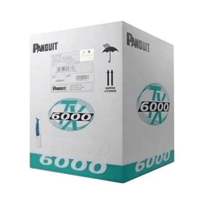 Bobina Cable UTP PANDUIT PUR6004WH-FE Cat6 Mejorado – 305m Cobre, 23 AWG, PVC CMR