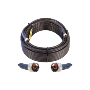 Jumper Coaxial con Cable Wilson-400 | Conector N Macho en los extremos | 30.48 metros de longitud.
