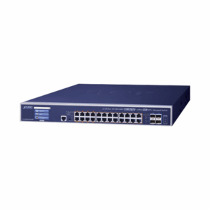 Switch Administrable Capa 3, 24 Puertos Gigabit 802.3bt, Hasta 600 W, 4 Puertos 10 G SFP+, Con Pantalla Táctil para Configuración Básica