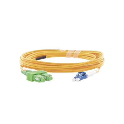 Jumper de Fibra Óptica Monomodo 9/125 LC/UPC-SC/APC, PVC, 2.0 mm, Dúplex, amarillo, 3 metros - Image 4