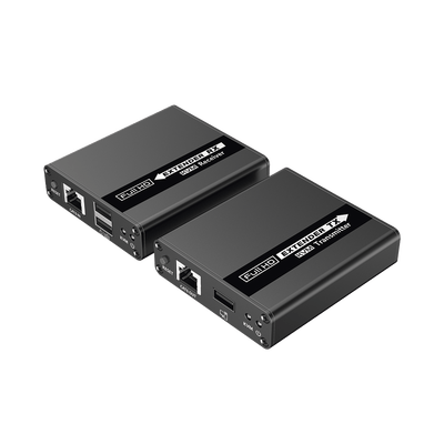 Kit extensor KVM (HDMI y USB) | 40m 4k@30Hz 40m | 1080P@60Hz | Cat 6, 6a y 7 | CERO LATENCIA | HDR | Salida Loop | Uso 24/7 | Salida de audio de 3.5mm | Transmite el Video y Controla tu DVR vía USB a distancia. - Image 2