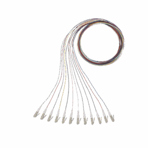 Kit de 12 Pigtails con Conector LC, Multimodo 50/125 OM3, 900um, de 1 Metro