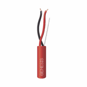 Bobina de 152 Metros de Alambre / 2 x 18 AWG / Riser / Resistente al Fuego / Color Rojo / Tipo FPLR- CL3R - C(UL) -FT4 / Para Sistemas Contra Incendio o Sistemas de Evacuación