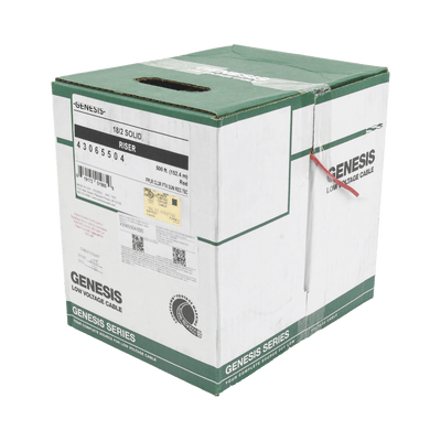 Bobina de 152 Metros de Alambre / 2 x 18 AWG / Riser / Resistente al Fuego / Color Rojo / Tipo FPLR- CL3R - C(UL) -FT4 / Para Sistemas Contra Incendio o Sistemas de Evacuación - Image 4