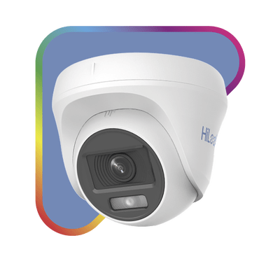 Turret TURBOHD 1080p / Imagen a Color 24/7 / Lente 2.8 mm / ColorVu Lite / Luz Blanca 20 mts / Uso en Interior / Policarbonato - Image 2