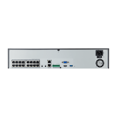 NVR de 16 canales / 32MP / Hasta 4 Discos Duros / Switch PoE+ 16 puertos / Wisenet P2P / H.265 & WiseStream - Image 3