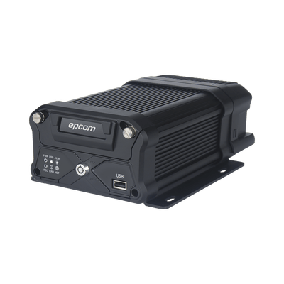 NUBE EPCOMGPS / DVR móvil / almacenamiento en HDD / 4 canales AHD + 4 canales IP / compresión de video H.265 / CHIP IA embebido