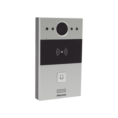 Videoportero de 1 Botón / Lector de Tarjetas MIFARE y PROX EM / Notificación a APP / 100% en la Nube / Notificación por Llamada Telefónica / SIP / ONVIF / IP65 / Cámara 2MP / Panel de Aluminio / Control de 2 Puertas - Image 3