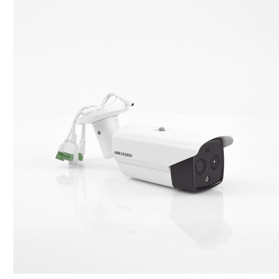 Bala IP Dual / Térmica 6.2 mm (160 x 120) / Óptico 8 mm (4 Megapixel) / DETECCIÓN DE PERSONAS 182 m /40 mts IR / Exterior IP67 / PoE / Termométrica / Detección de Temperatura / Sirena y Luz Inte / Micro SD 32 GB Incluida - Image 2
