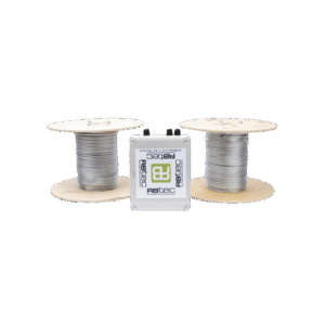 Kit de Cable Sensor Para Cerca Ciclonica IRONCLAD / 150 METROS / 2 ZONAS; 75 METROS POR ZONA / Sin Falsas Alarmas por Viento / TODO Incluido/TARJETA LPU400/ Calibración por Software