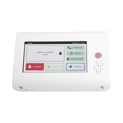Terminal de Habitación IP / Lector RFID 125 KHz / Audio Bidireccional / SIP / PoE / Pantalla Táctil 7" / Compatible con NX1071 y NX1075 - Image 2