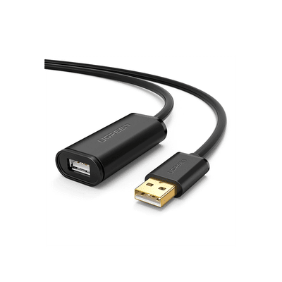 Cable de Extensión Activo USB 2.0 / 5 Metros / Macho-Hembra / Booster individual FE1.1S incorporado / Velocidad de hasta 480 Mbps / Ideal para impresoras, consolas , Webcam, etc.