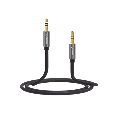 Cable Auxiliar 5 Metros / Conector 3.5mm a 3.5mm / Macho a Macho / Cubierta de TPE / Carcasa de Aluminio / Color Negro - Image 3