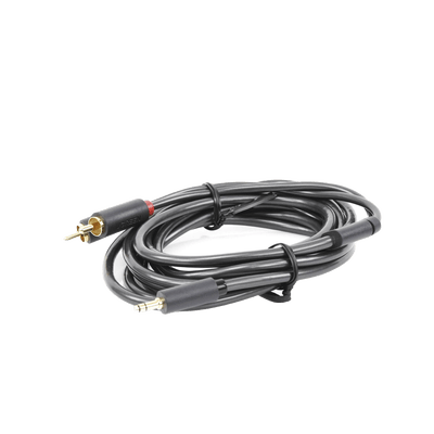 Cable Adaptador de 3.5mm Macho a 2 RCA Macho / 3 Metros / Color Gris / Blindaje Múltiple / ABS / Alta Calidad - Image 5