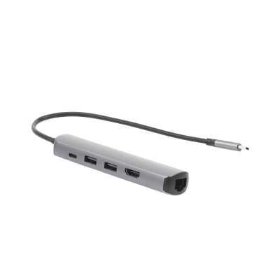 HUB USB-C (Docking Station) 5 en 1 | Ultra Delgado | 2 USB-A 3.1 a (5 Gbps) | HDMI 4K@60Hz | RJ45 (Gigabit Ethernet) | USB-C PD Carga Rápida 100W | Soporta OTG | Chips Inteligentes | Pequeño y Ligero | Caja de Aluminio. - Image 2